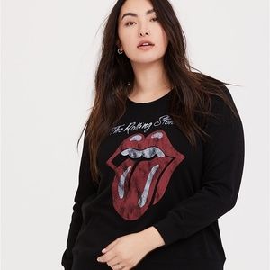 Torrid Black Rolling Stones Sweatshirt